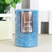 Royal Blue Himalayan Lagoon Scented Pillar Candle (5cm x 7.5cm) Pk 18