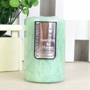 Mint Green Coconut, Lime & Verbena Scented Pillar Candle (5cm x 7.5cm) Pk 1