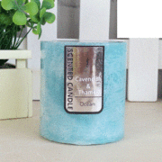 Blue Ocean Scented Pillar Candle (7cm x 7.5cm) Pk 1