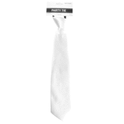 White Satin Tie Pk 1 