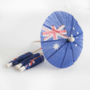 Australian Aussie Flag Umbrella Picks Pk 24