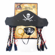 Pirate Costume Combo Pack - Hat, Earring & Eye Patch Pk 1