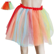Rainbow Tutu Adult Costume Pk 1
