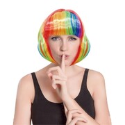 Adult Carnival Rainbow Bob Wig