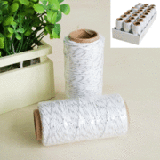 White & Metallic Silver Twine String (50m) (1 ROLL ONLY)