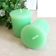 Mint Green Coconut, Lime & Verbena Scented Votive Candle (4.5cm x 4.5cm) Pk 1 (1 Candle Only)
