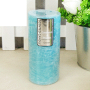 Blue Ocean Scented Pillar Candle (15cm x 7cm) Pk 10