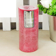 Red Yuzu & Red Currant Scented Pillar Candle (15cm x 7cm) Pk 1