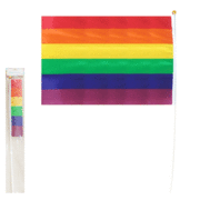 Rainbow Flag Waver (30cm x 45cm) Pk 1