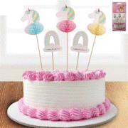 Unicorn Party Picks (Assorted Designs) Pk 12