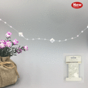 Iridescent Beaded Wire Garland Decoration (2m) Pk 1