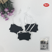 White Mini Blackboard / Chalkboard on Ribbon Pk 3
