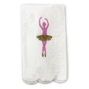 Pink & Gold Ballerina 3 Ply Lunch Napkins (Pk 15)