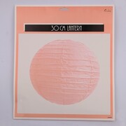 Coral Colour 30cm Decorative Paper Lantern Pk 1