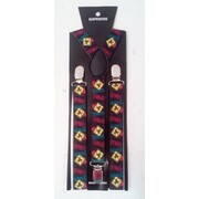 Adult Halloween Toxic Zombie Suspenders Pk 1 