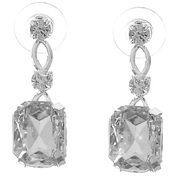 Vintage 20s Rhinestone Costume Earrings (1 Pair)