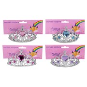 Assorted Silver Princess Tiara with Diamantes (1 TIARA ONLY)