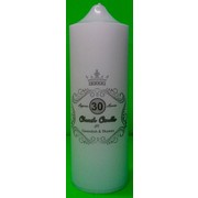 White Unscented Church Pillar Candles (5x15cm) Pk 12