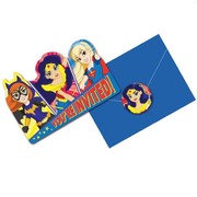 Super Hero Girls Invitations Pk 8