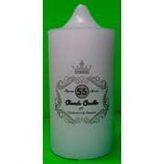 White Unscented Church Pillar Candle (7x15cm) Pk 1