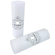 White Unscented Pillar Candle (5x15cm) Pk 12