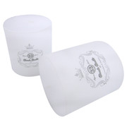 White Unscented Pillar Candle (7x7.5cm) 1 CANDLE ONLY