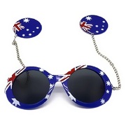 Australia Day Aussie Flag Party Sunglasses with Chain