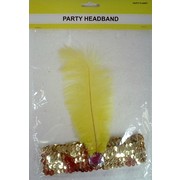 Gold Flapper Headband Pk 1
