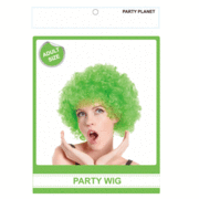Green Afro Wig Pk 1