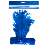 Royal Blue Flapper Headband Pk 1