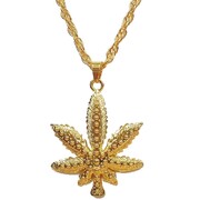 Hemp Heavy Metal Gold Necklace