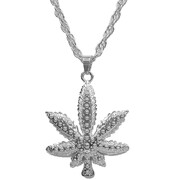 Hemp Heavy Metal Silver Necklace