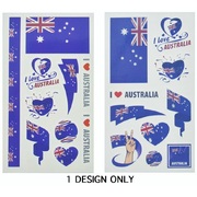 Assorted Australia Day Aussie Tattoos (4 Sheets)