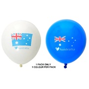 Blue or White Australian Flag 30cm Latex Balloons (Pk 8)