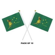 Australian Boxing Kangaroo Small Flag Wavers Pk 10