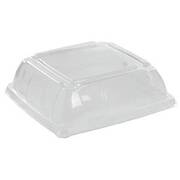 Clear PET Lid for Square 12in. Pulp Serving Platter (Pk 25)