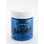 Blue Glitter Face and Body Paint Jar (45ml) Pk 1