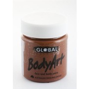Brown Face and Body Paint Jar (45ml) Pk 1