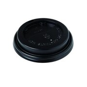 Embossed Black Lid Fits 8/12/16oz 90mm Coffee Cup Pk 1000