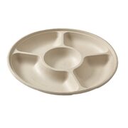 BetaEco Round 5 Compartment Pulp Platter 35cm (Pk 200)