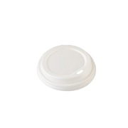 White Flat Lid for 90mm 8/12/16oz Eco Coffee Cups (Pk 1000)