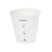 Compostable White Single Wall 60mm Coffee Cup 4oz 118ml Pk 1000