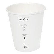 Compostable White Single Wall 90mm Coffee Cup 8oz 237ml Pk 1000