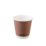 Kraft Brown BetaEco Smooth 90mm Double Wall 8oz 240ml Coffee Cup (Pk 500)