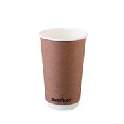 Kraft Brown BetaEco Smooth 90mm Double Wall 16oz 480ml Coffee Cup (Pk 500)
