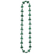 Happy St Patrick's Day Plastic Shamrock Necklace