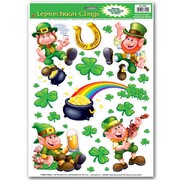 St Patrick's Day Leprechaun Window Clings Pk 17