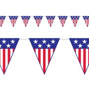 Spirit of America Plastic Pennant Bunting Banner