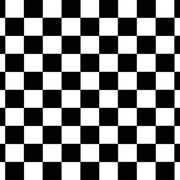 Black & White Check Plastic Tablecover 137x274cm