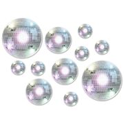 Disco Ball Cardboard Cut Outs (Pk 20)